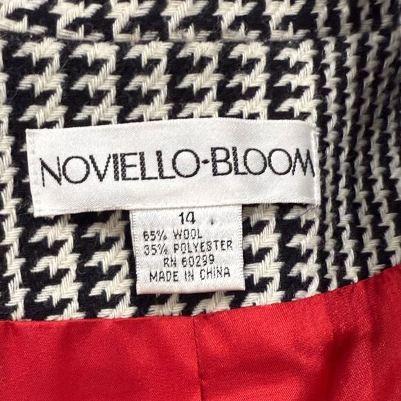 Noviello-Bloom Classic Black and White Houndstooth Woman’s  Size 14 - Picture 4 of 4